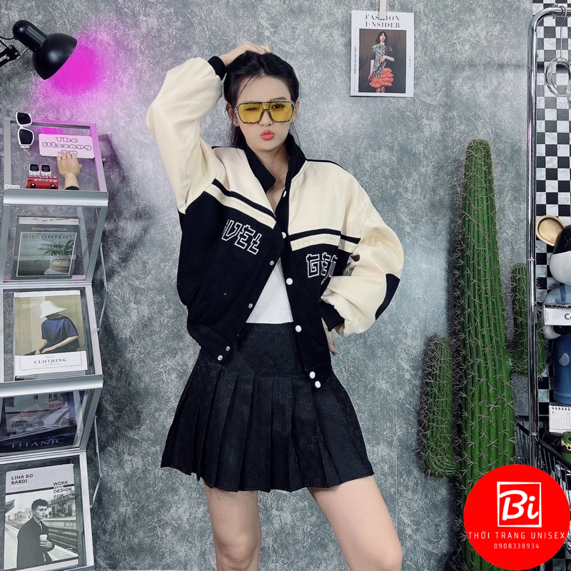 Áo Khoác Nữ Lửng Cổ Bẻ Phom Rộng_Chất Da Lộn Lót Trong Vải Dù Miro Mát Mịn_Bo Lai Bo Cổ Tay Bằng Len Dệt Kim_AKDL03