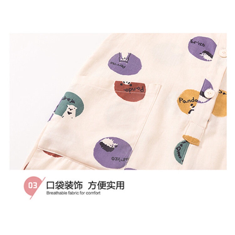 Bộ Áo Liền Quần Bằng Cotton Mỏng Phong Cách Nhật Bản Hàn Quốc Thời Trang Mùa Hè Hàng Mới Dành Cho Bé Gái 2022