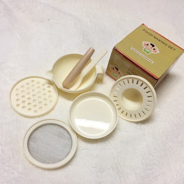 Bộ  7 dụng cụ chế biến ăn dặm kiểu nhật