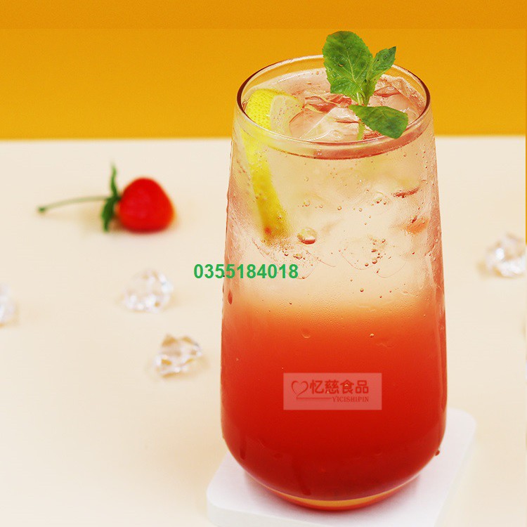 Mứt dâu sensini pha chế trà sữa - trà hoa quả hộp 1.36kG