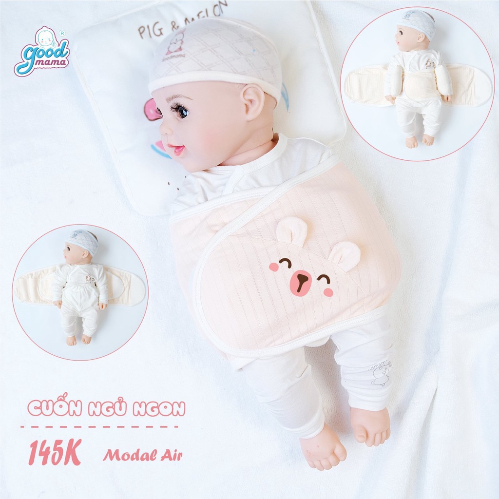 Ủ quấn chống giật mình Goodmama hàng chính hãng cho bé 0-8 tháng