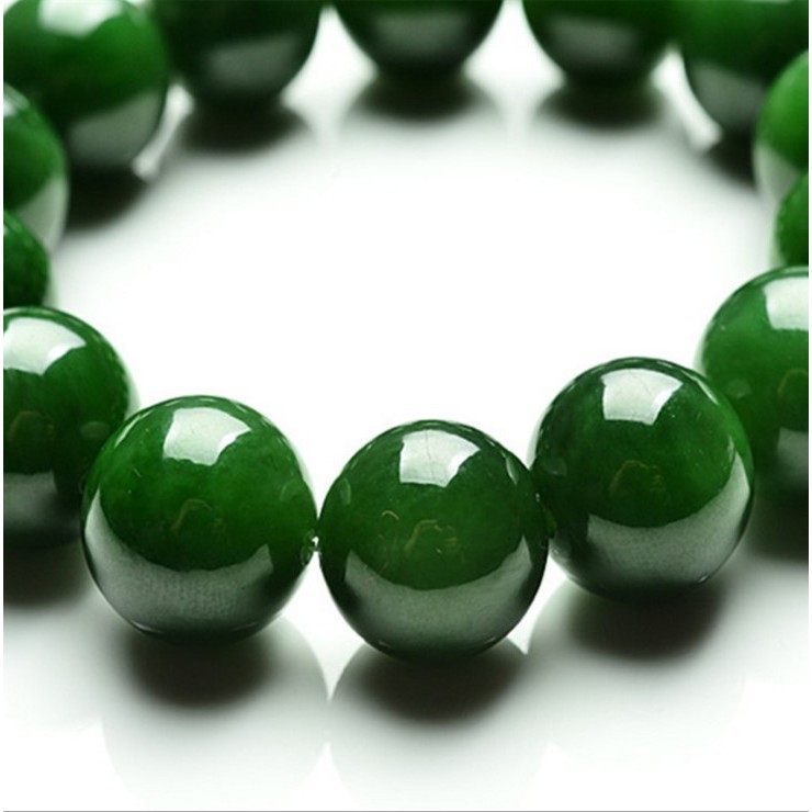 Vòng Tay Chuỗi Hạt Đá Ngọc Bích Tự Nhiên 6-16MM Dành Cho Nam Và Nữ