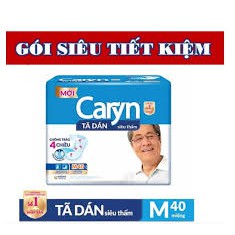 Tã Dán Người Lớn Caryn M40 Siêu thấm Siêu tiết kiệm a