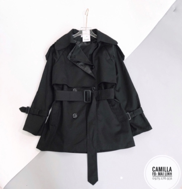 ✨Áo măng tô✨áo trechcoat dáng ngắn chất kaki siêu đẹp | BigBuy360 - bigbuy360.vn