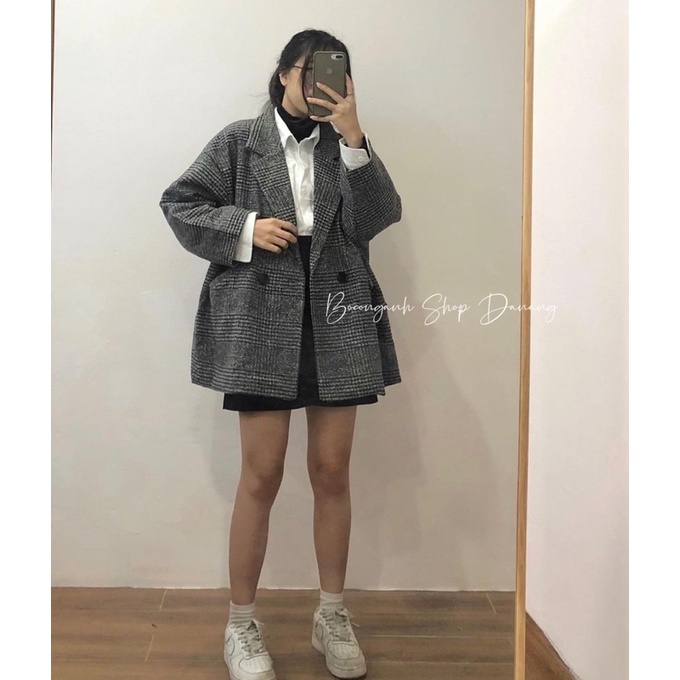 Áo Dạ Dày Caro vintage form to #618 1681145 hàng quảng châu