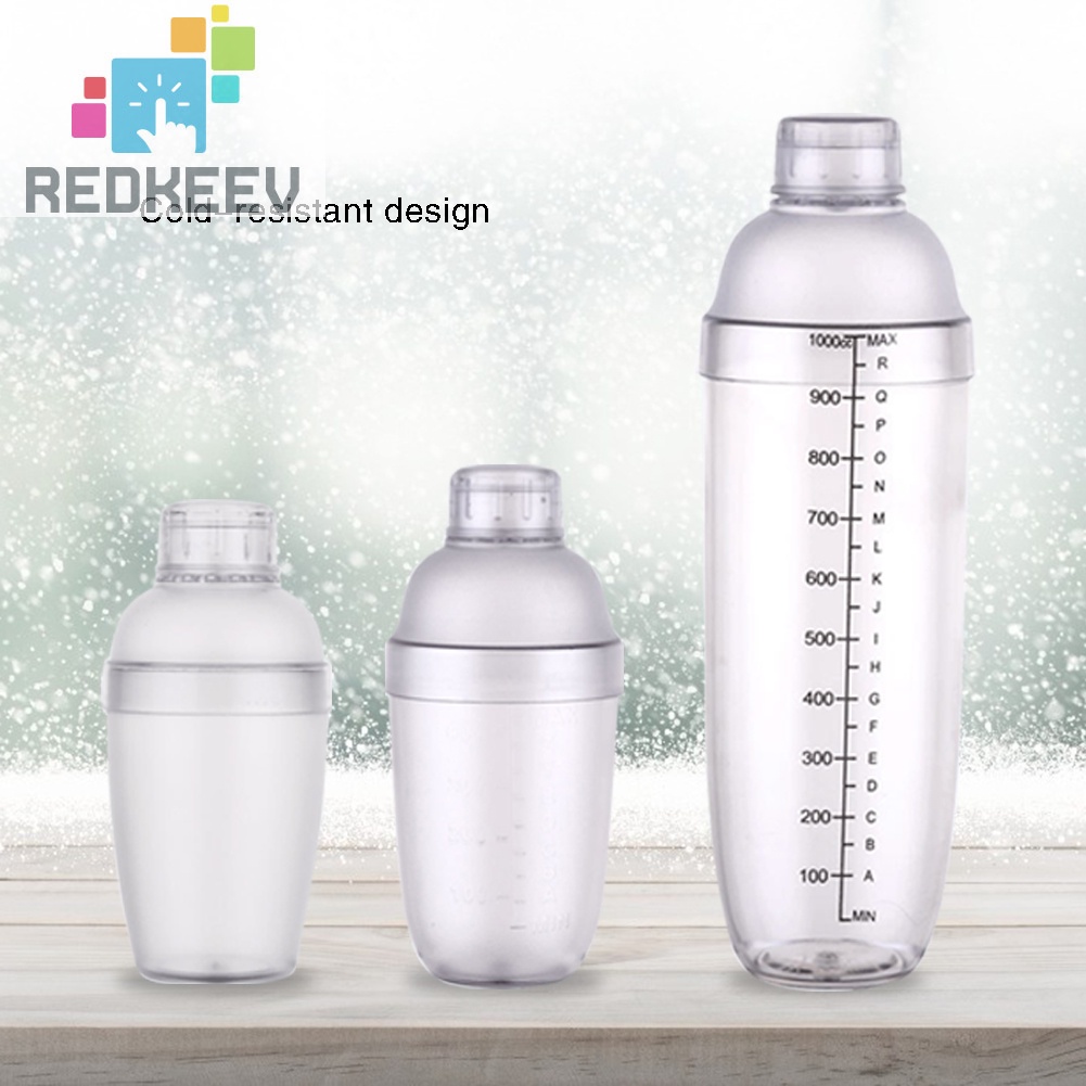 Cốc lắc pha chế rượu cocktail bằng nhựa tiện dụng