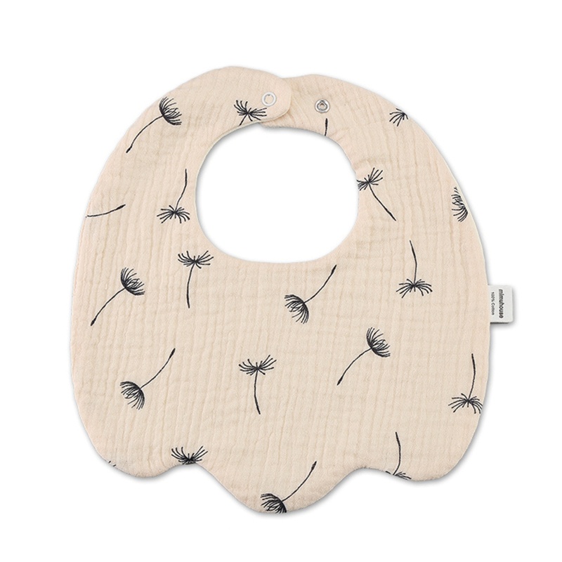 Yếm Ăn Hình Chữ U Bằng Vải Cotton Thoáng Khí Thời Trang Mùa Hè Cho Bé