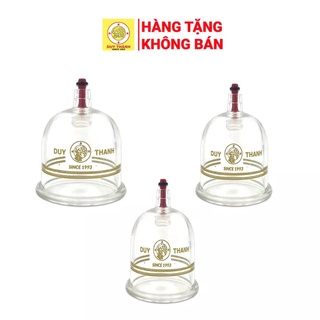 Bộ 3 ly giác hơi không dùng lửa Duy Thành ti đỏ