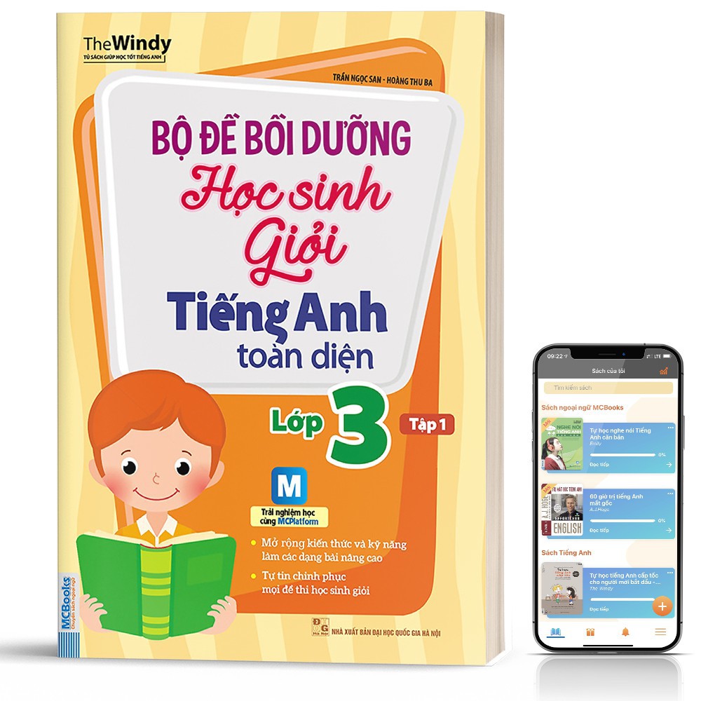 Sách - Bộ Đề Bồi Dưỡng Học Sinh Giỏi Tiếng Anh Toàn Diện Lớp 3 [MCBOOKS]