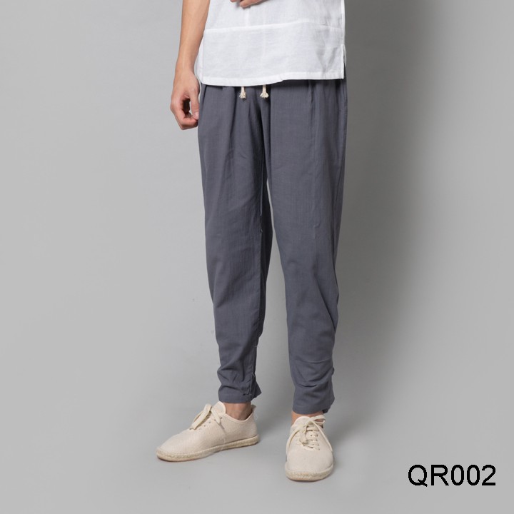 Quần ống túm nam Thời Trang Vải Đũi (Linen) Cao Cấp R.Menswear