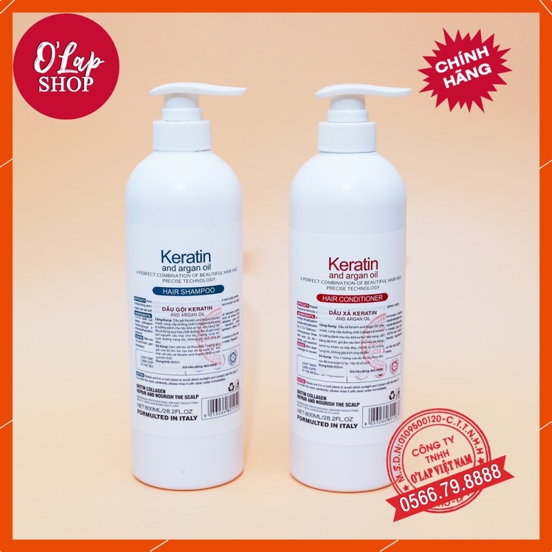Bộ đôi dầu gội + dầu xả class pro keratin phục hồi dưỡng tóc mềm mượt
