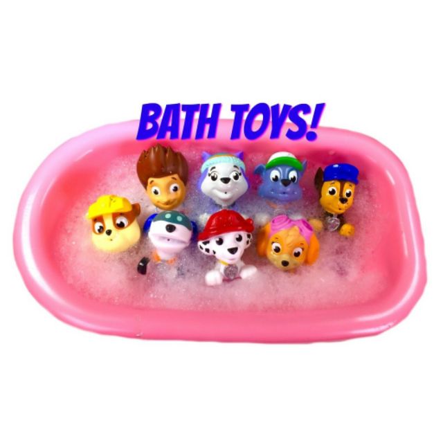 Set 5 - 10 chó Paw Patrol Bath Squirter nhựa mềm phun nước