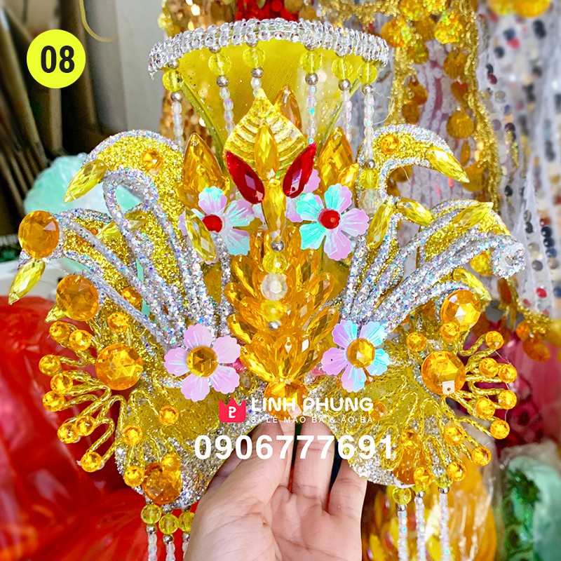Mão bà Đia Mẫu - tượng cao 40cm  - Đen/Vàng