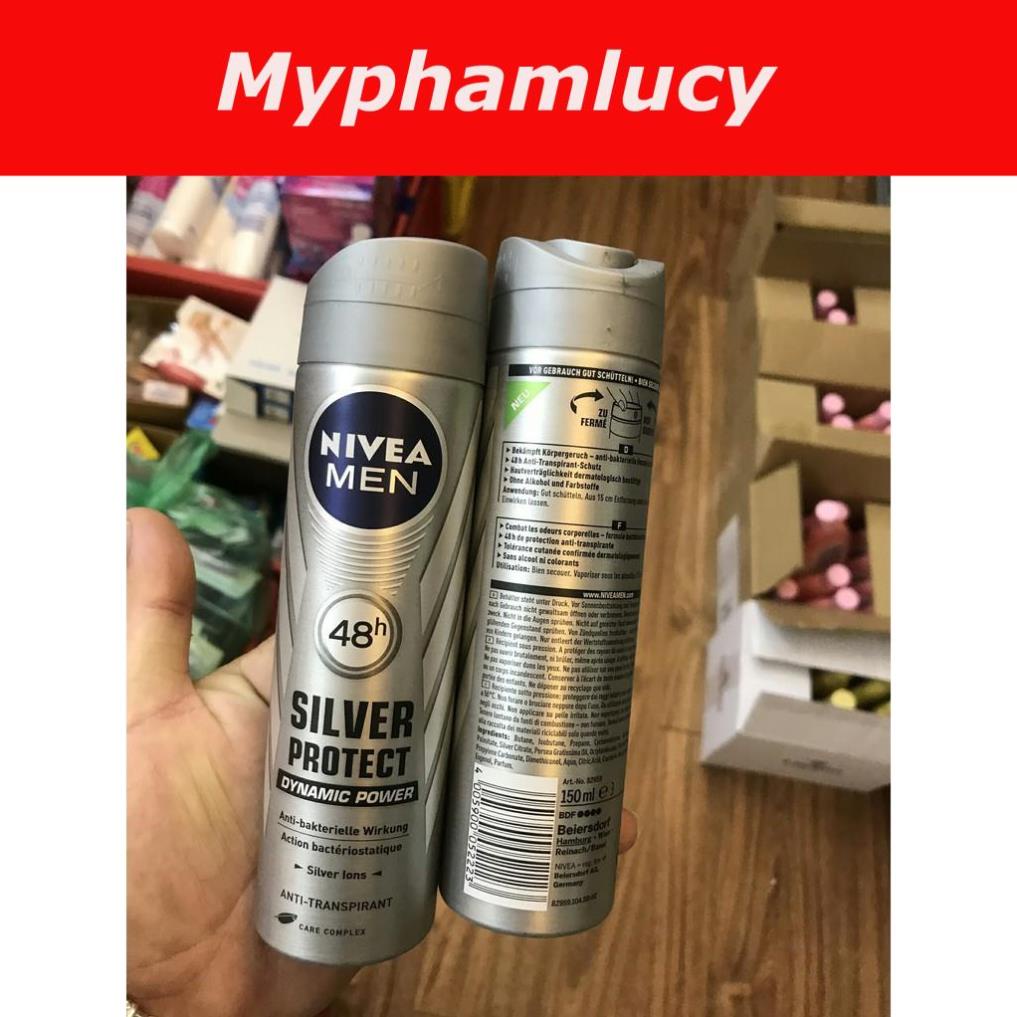 XỊT KHỬ MÙI NIVEA MEN HƯƠNG THƠM NAM TÍNH - NGĂN MÙI HÔI ĐẾN 48h - 150ml Myphamlucy