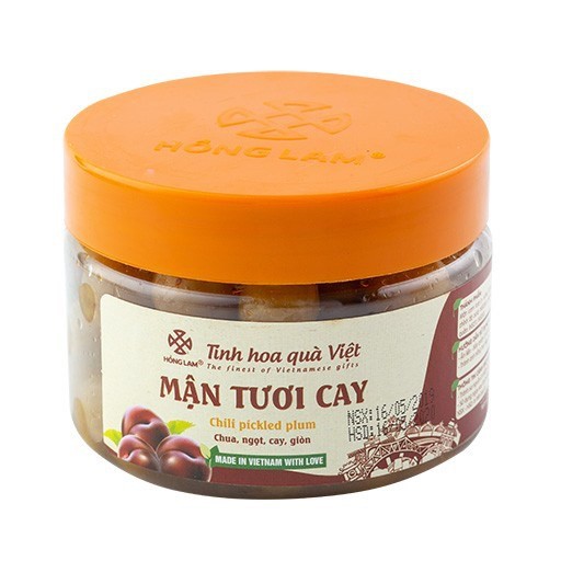 Ô Mai Mận Tươi Cay Hồng Lam - Vị Chua Cay Ngọt - Hộp (200g,300g,500g)