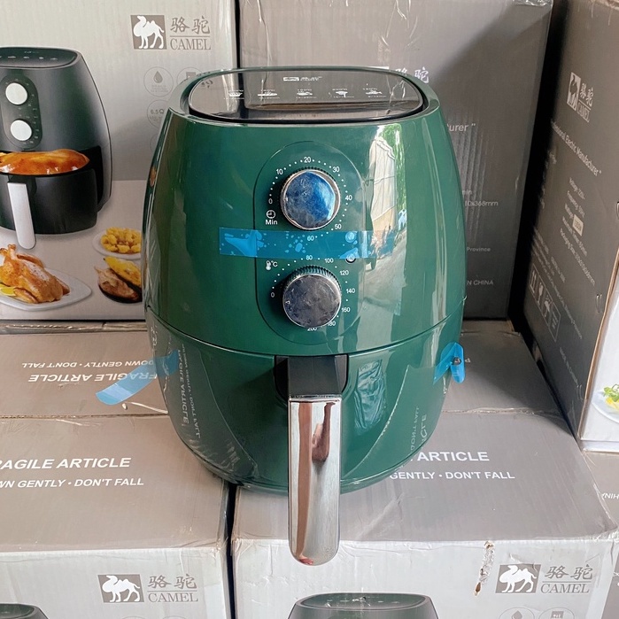 Nồi Chiên Không Dầu Camel 6L Lò Nướng Không Khói Chất Liệu Cao Cấp Mặt Nồi Chống Dính Kèm Núm Điều Chỉnh Angola_shop