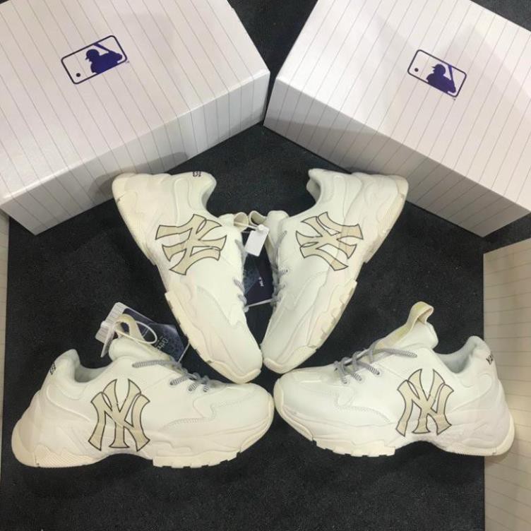 [Full Box + FreeShip] Giày ML B Ny trắng chữ vàng đế cao chuẩn xịn 2021