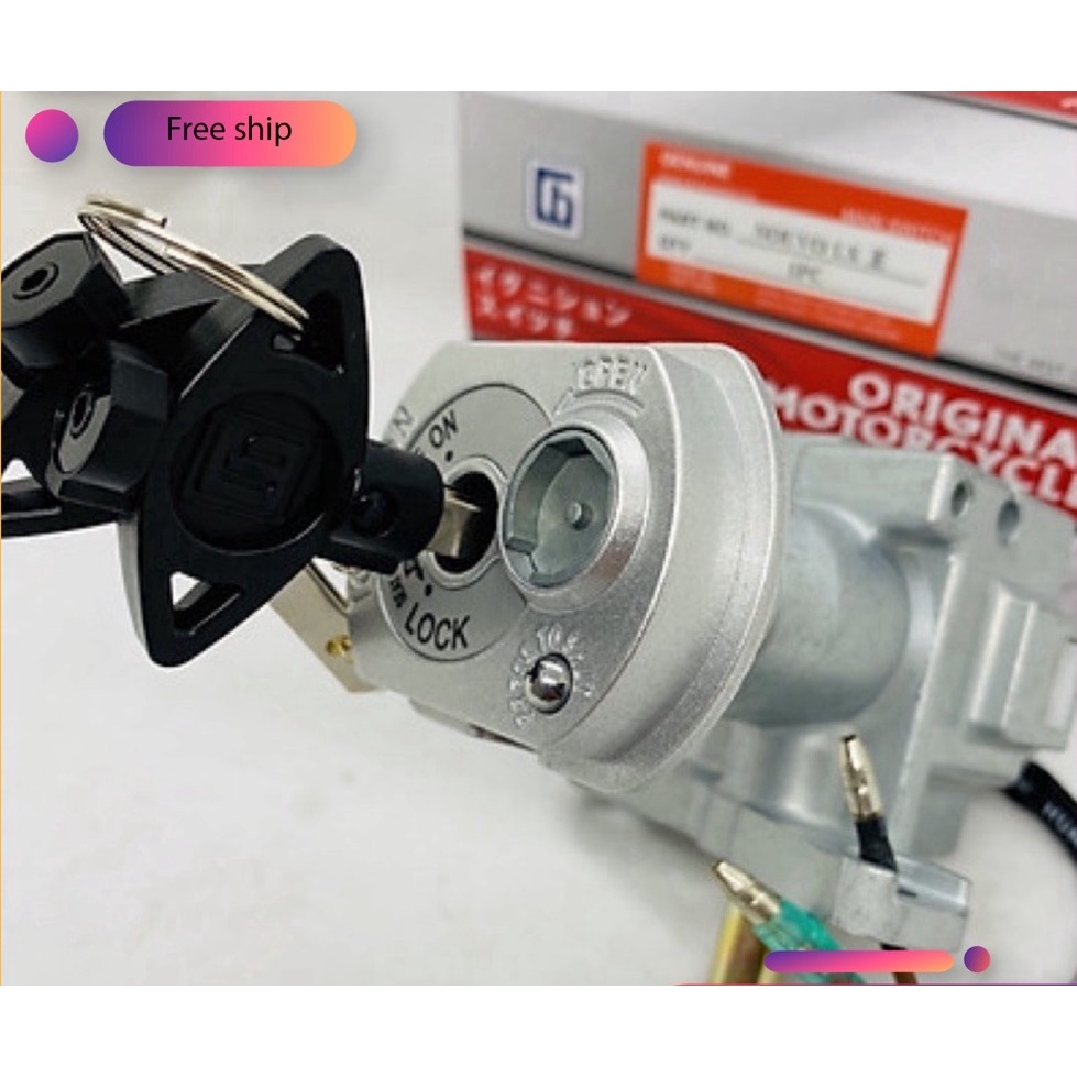 Bộ Ổ Khoá 6 Cạnh CHỐNG TRỘM GẮN Xe Nouvo Lx