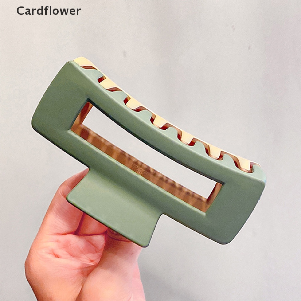 &lt; Cardflower &gt; Kẹp Tóc Hai Tông Màu Hình Vuông Mới Bán Chạy