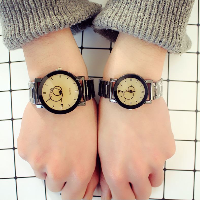 Đồng hồ thời trang nam nữ kevin kim bầu dây inox M21