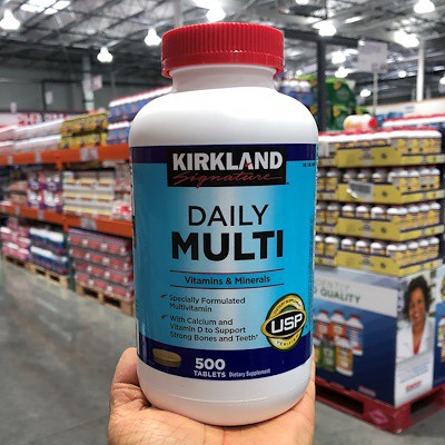 Vitamin tổng hợp dành cho người dưới 50 tuổi kirkland signature daily multi 500 viên Healthy care