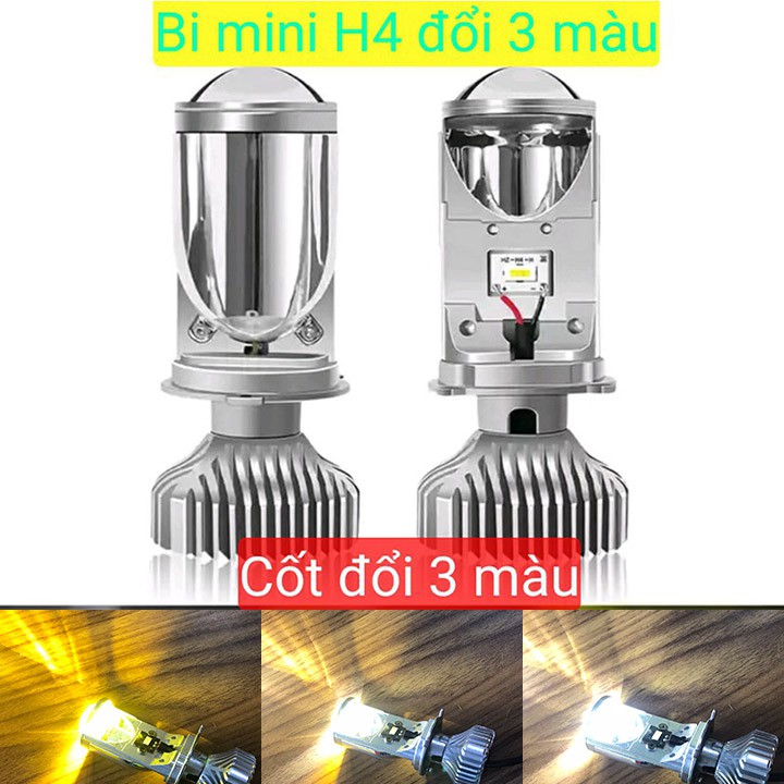 ĐÈN PHA LED L6K 3 MÀU 🏍🏍 ĐÈN PHA LED CHO XE MÁY, OTO ĐỔI COS 3 MÀU - DPL6K3M