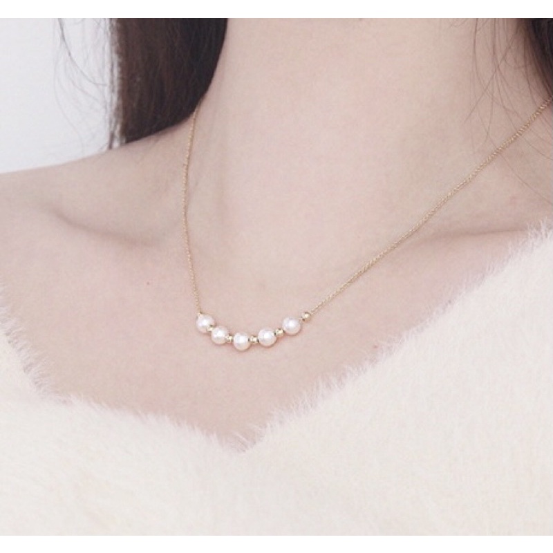 Dây Chuyền Titan Mix Hạt Size 8ly - Ngọc Trai Trường Thịnh