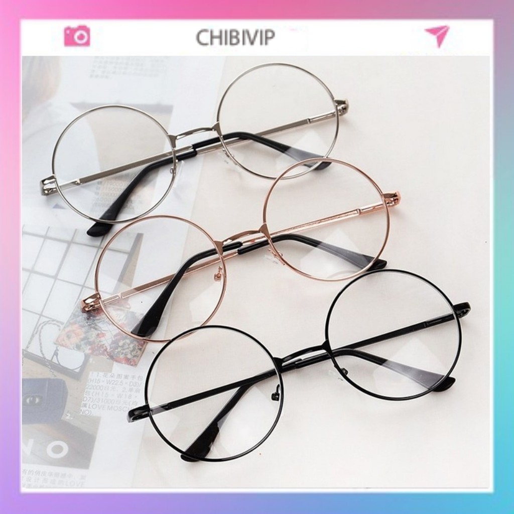 Kính mắt nam nữ cao cấp thời trang gọng tròn CHIBIVIP K04
