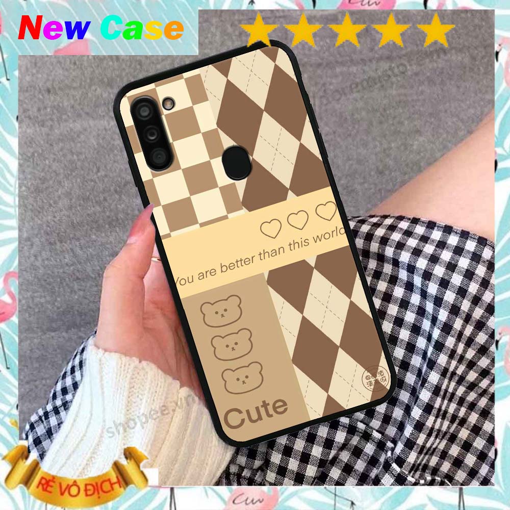 Ốp lưng Samsung A10s in hình caro good love cao cấp