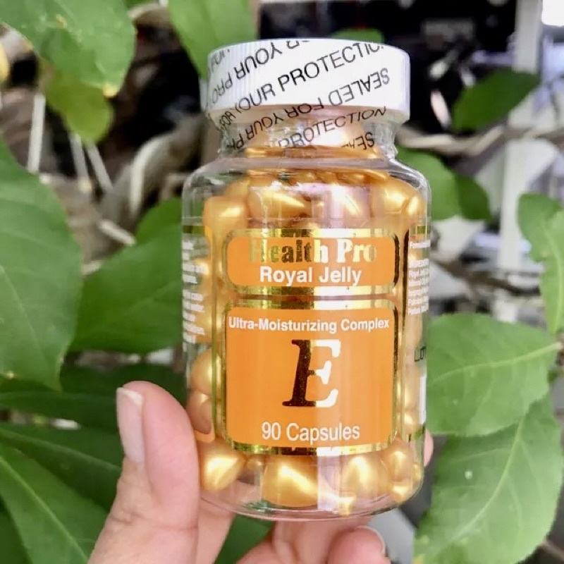 🌸🌼 🐝Viên thoa dưỡng da Vitamin E HEALTH PRO Royal Jelly, Aloe Vera & Avocado 90 viên  🌺🐝