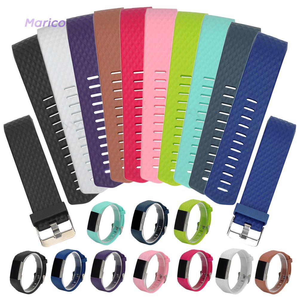 ✿MA✿Monitor Watches Diamond Silicone Band Fitbit Charge 2 Band Heart Rate