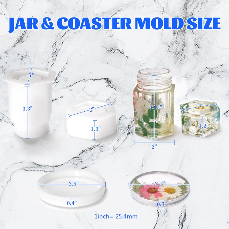 Khuôn Silicone Làm Hộp Đựng Epoxy DIY