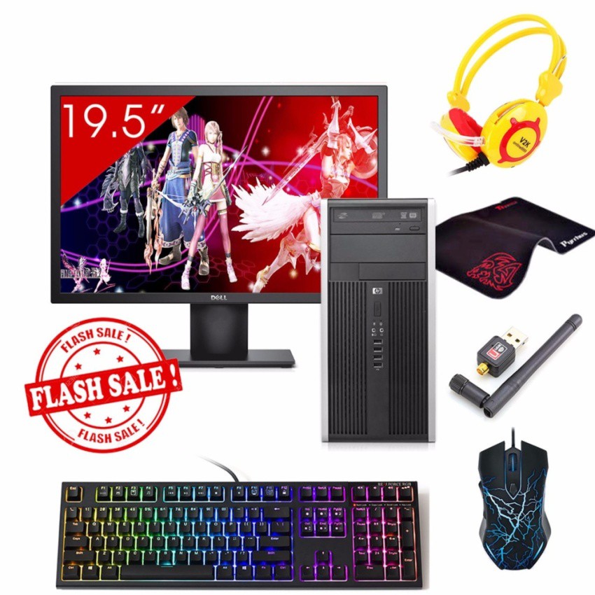 Combo PC Doanh Nghiệp HP 6300 Pro MT + Màn hình Dell 19.5inch (Core I5 3470, Ram 8GB, SSD 240GB, HDD 4TB) + Quà Tặng | BigBuy360 - bigbuy360.vn