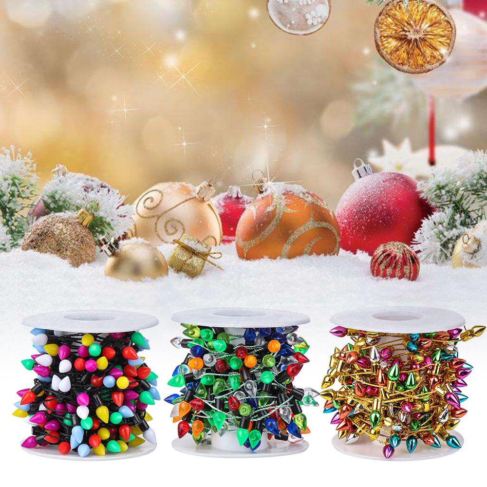 PINEVN Phụ Kiện Trang Trí Giáng Sinh Hình Giọt Nước Có Đèn Xinh Xắn