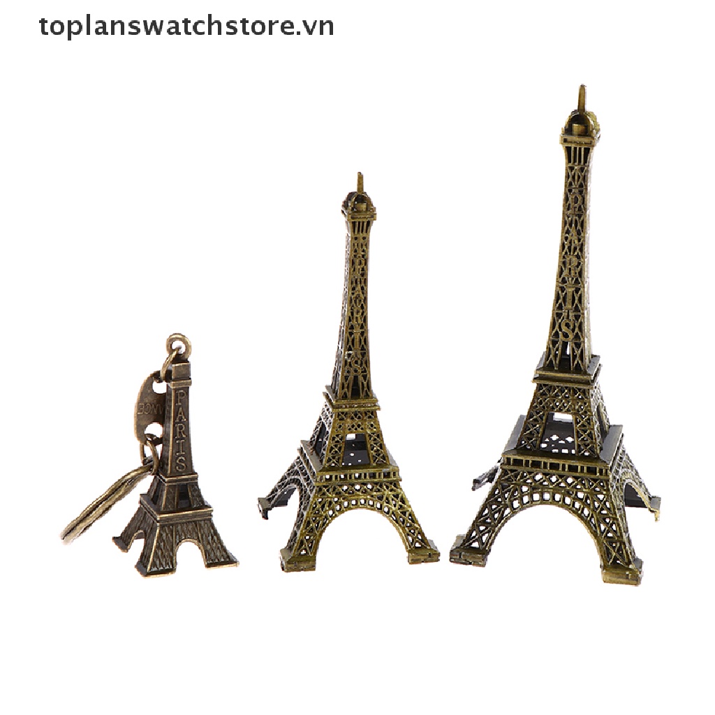 Mô Hình Tháp Eiffel Bằng Kim Loại Đồng Phong Cách Paris Cổ Điển Dùng Trang Trí