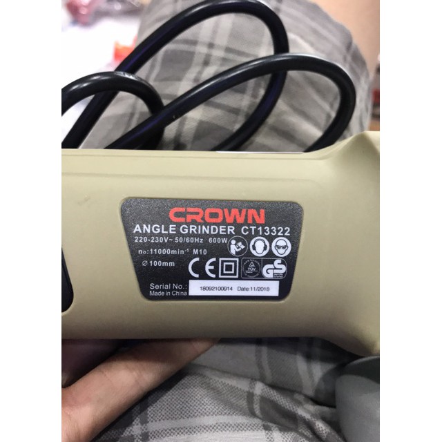 Máy mài CROWN CT13322 chính hãng