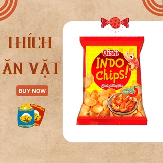 Bánh snack phồng tôm Indo vị cay Oishi 35gram