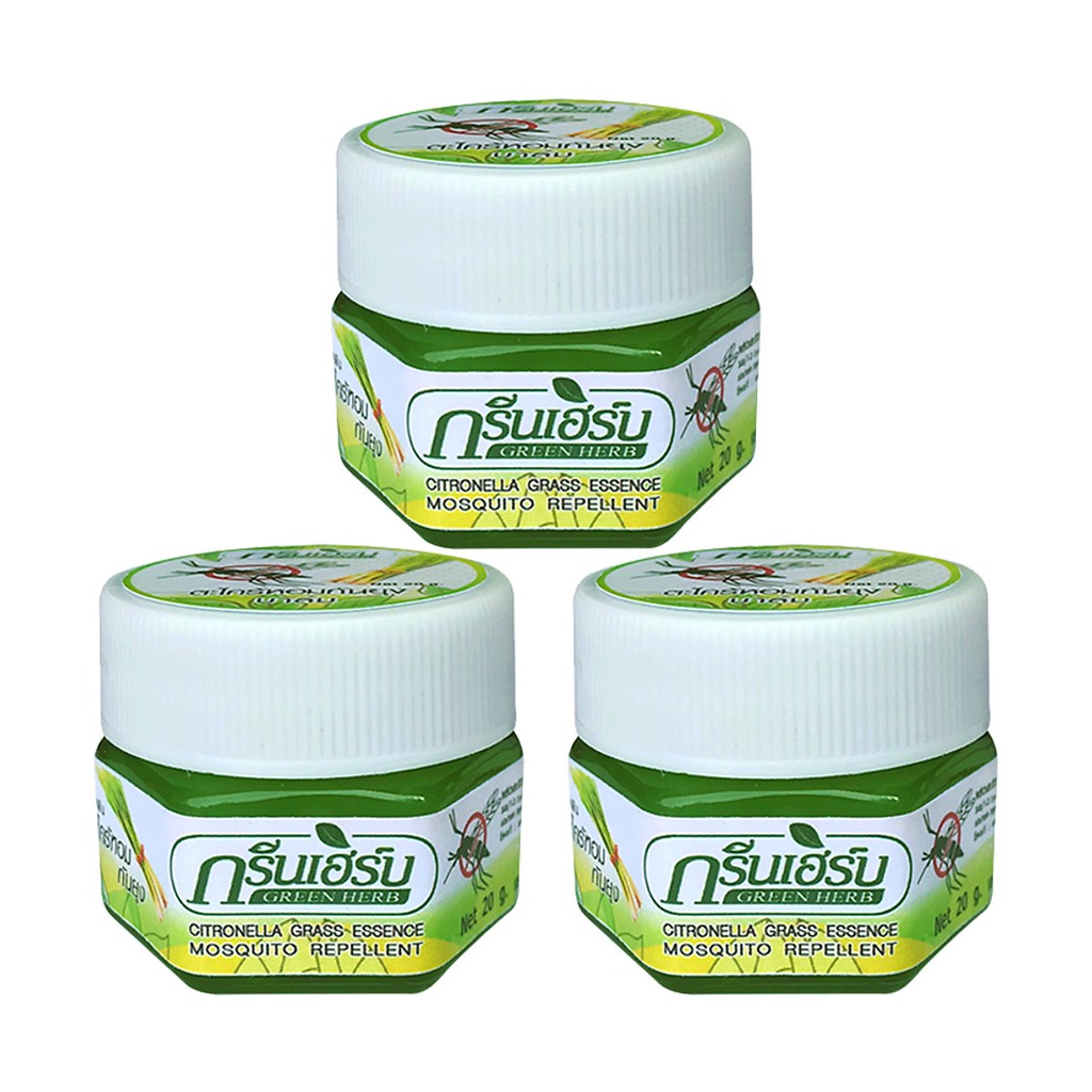 Dầu Cù Là Sả Trị Muỗi Đốt Green Herb Citronella Essence Balm Thái Lan