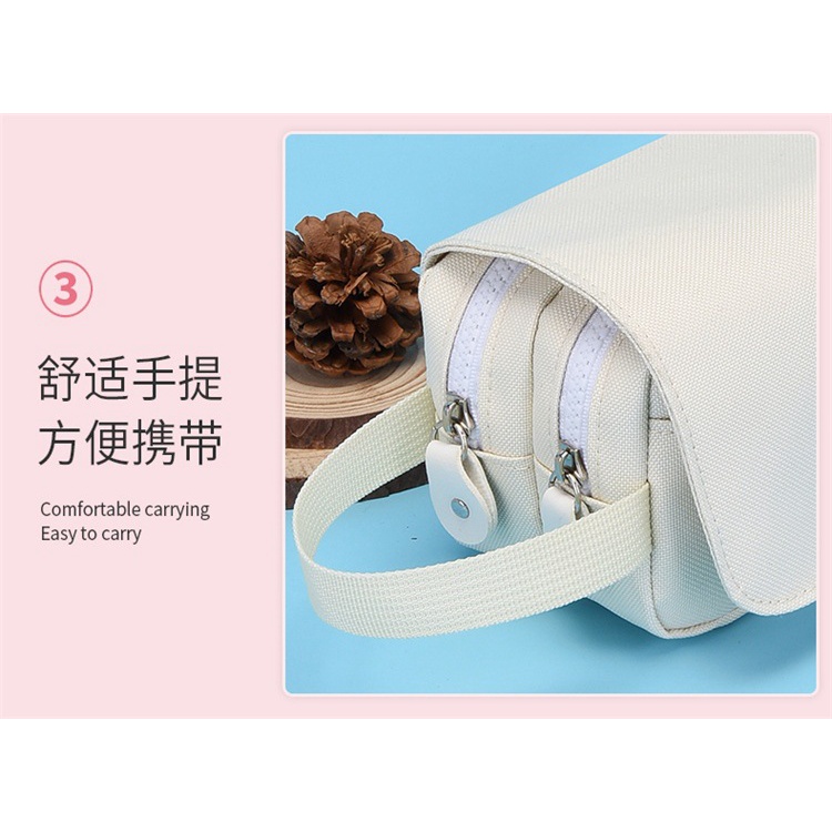 Túi Đựng Bút Chì Hai Lớp Sức Chứa Lớn Hình Anime Naruto Kakashi Sasuke Cho Học Sinh Trung Học