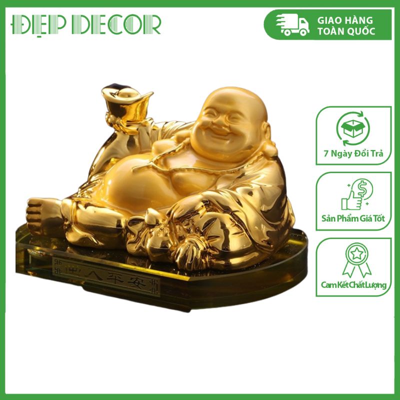 Tượng Phật Ông Di Lặc Đặt Taplo Oto Mang Lại May Mắn, Hạnh Phúc, Tài Lộc