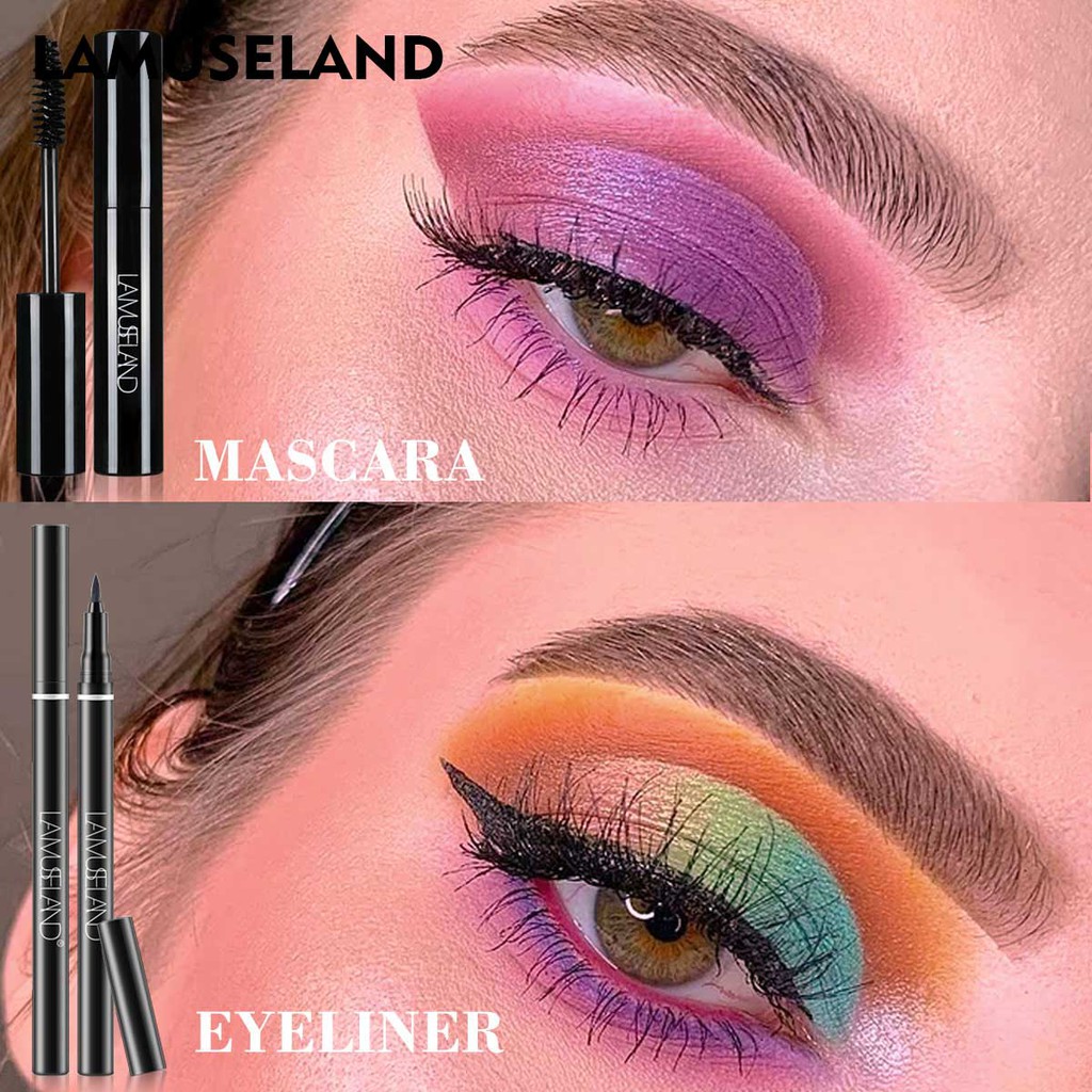 Mascara và bút kẻ mắt trang điểm Lamuseland LAS201