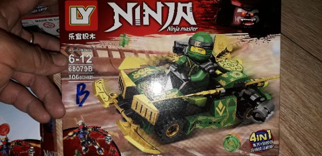 Lắp ráp 1 hộp LegoNinjago master 68079