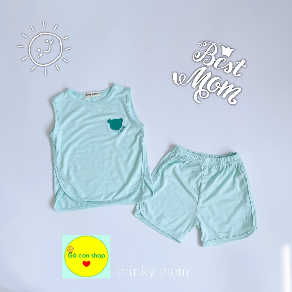 Set bộ bé thun lạnh sát nách balo màu size đại