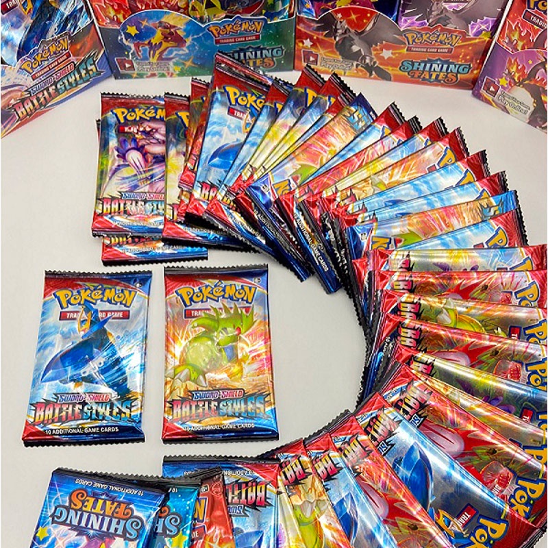 Bộ thẻ bài đồ chơi Pokemon Sword & Shield VMax bằng tiếng anh