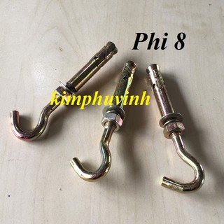 05 con -TẮC KÊ MÓC 8MM - NỞ SẮT MÓC PHI 8
