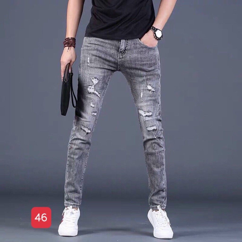 Quần jean nam - quần bò nam co dãn ôm form tôn dáng chuẩn, quần jean thời trang cao cấp nam Muradfashion mẫu NT15