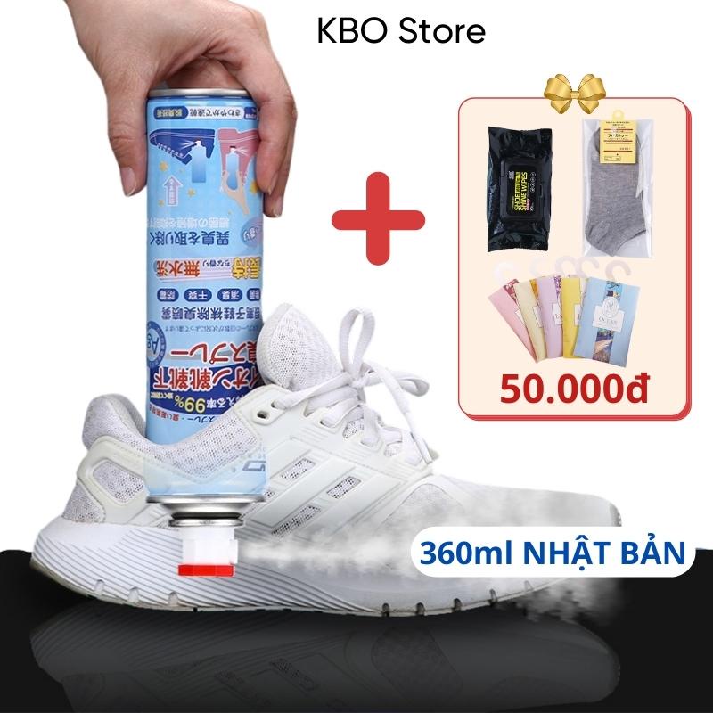 Xịt khử mùi giày dép hôi chân Công nghệ nano bạc Nhật Bản mới nhất 2022 chai lớn 360ML KBO035