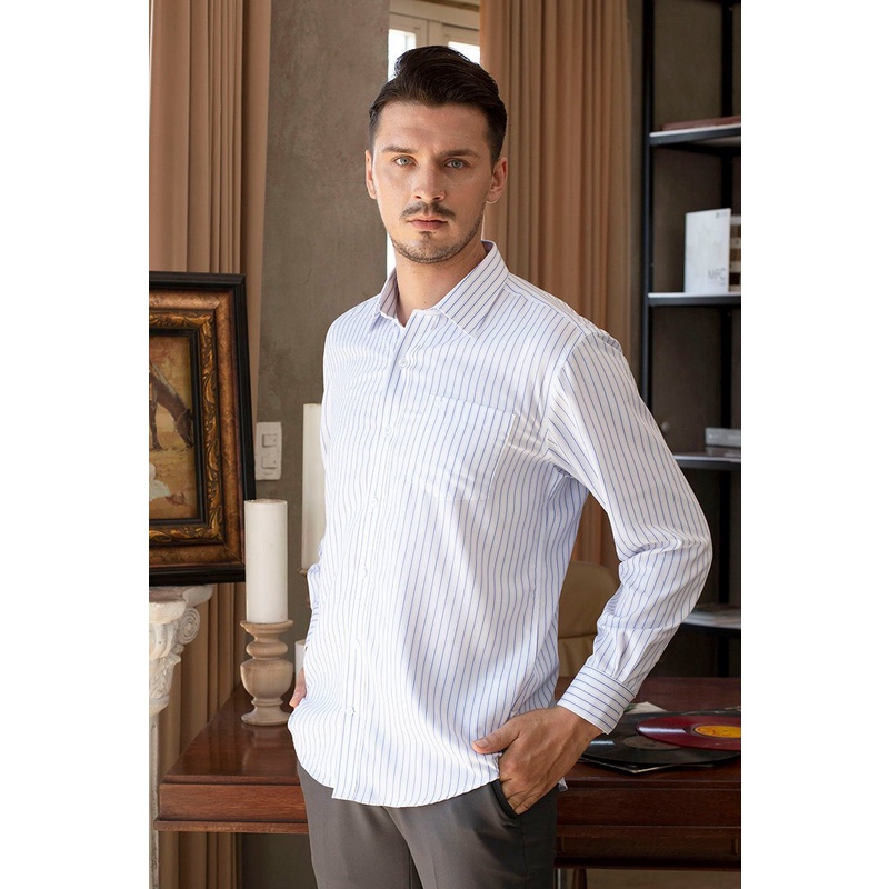Áo Sơ Mi , thời thượng, lịch lãm, chỉn chu John Henry - WS22SS12C-LDBB