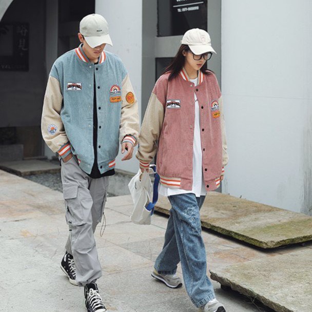 Áo Khoác Nam Nữ, Áo Khoác Bomber Nhung Gân Cầu Vồng 2 Màu Hàng Đẹp | BigBuy360 - bigbuy360.vn