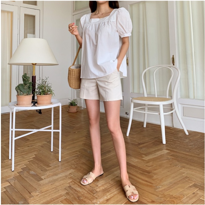 Quần Short ENVYLOOK Center Half Linen Pants GomiMall